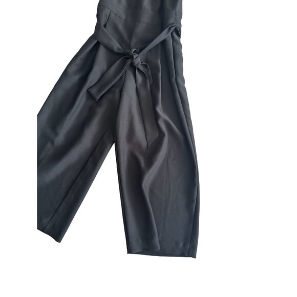 BANANA REPUBLIC Black Crop Wide Leg Jumpsuit Size 0P - Picture 5 of 7
